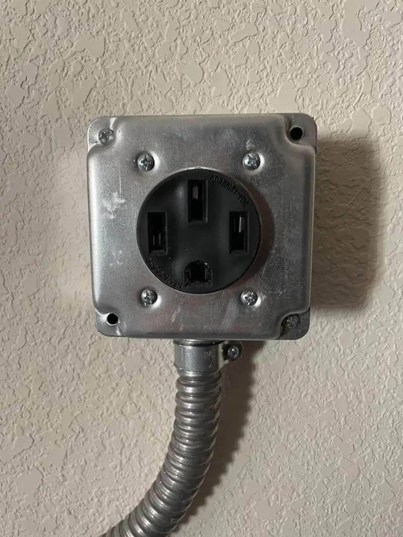 NEMA 14-50 outlet installed for Smart Home Electrical in Fort Stockton